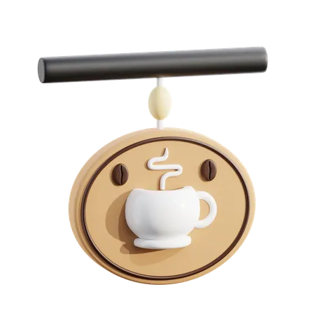 Coffee signboard  3D Icon