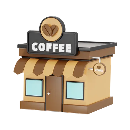 Coffee Store  3D Icon