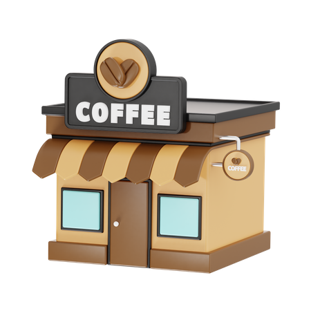Coffee Store  3D Icon