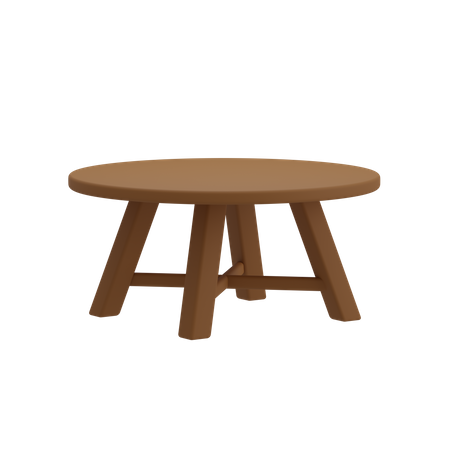 Coffee Table  3D Illustration