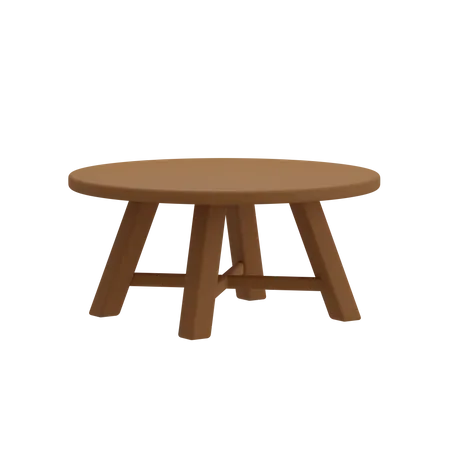 Coffee Table 3D Illustration