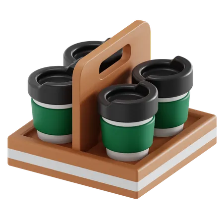 Coffee Takeaway Pack 3D Icon