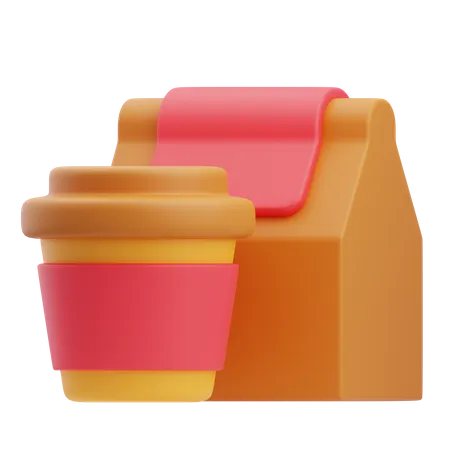 Coffee Takeaway  3D Icon