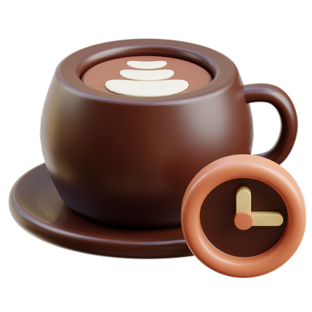 コーヒータイム  3D Icon