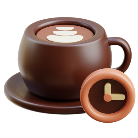 コーヒータイム  3D Icon