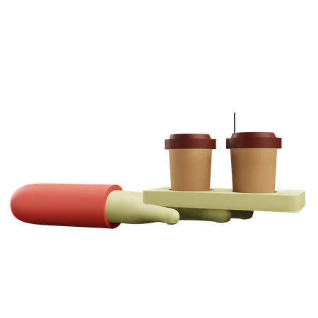 Coffee Tray  3D Icon
