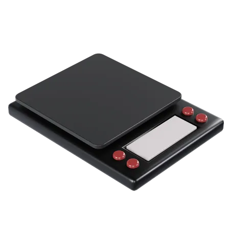 Coffee Weighing Scale  3D Illustration