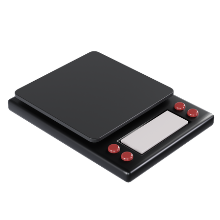 Coffee Weighing Scale 3D Illustration