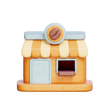 Coffeeshop  3D Icon