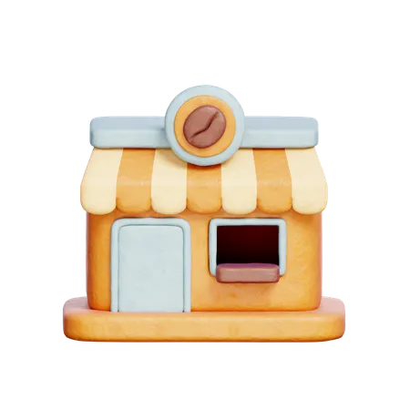 Coffeeshop  3D Icon