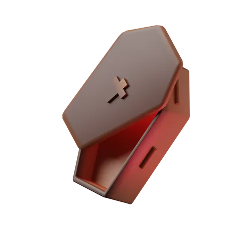 Coffin  3D Illustration