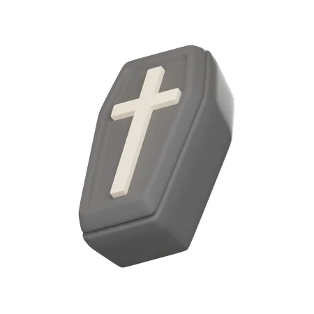 Coffin With Transparent Background 3D Icon