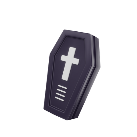 Coffin Box Halloween  3D Icon