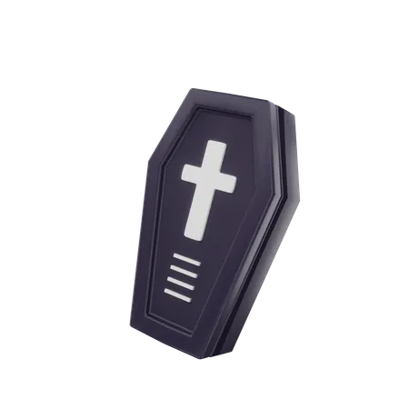 Coffin Box Halloween  3D Icon