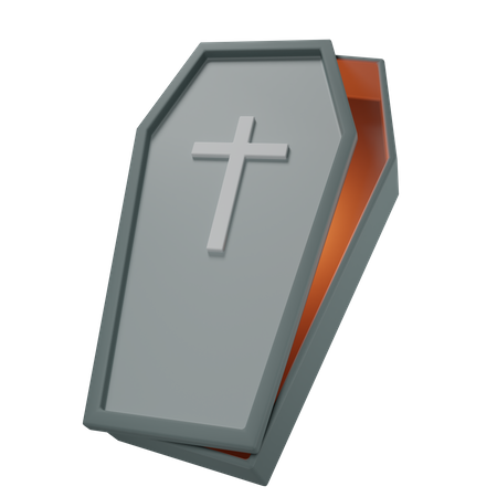 Coffin Box Halloween  3D Icon