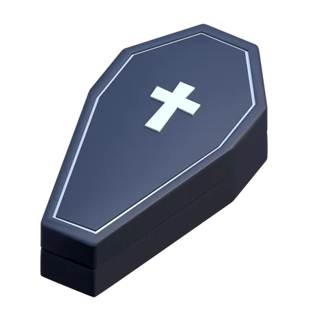 Coffin Box Halloween 3 D Icon Illustration 3D Icon