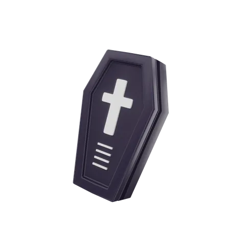 3 D Rendering Halloween Coffin Illustration Object 3D Icon