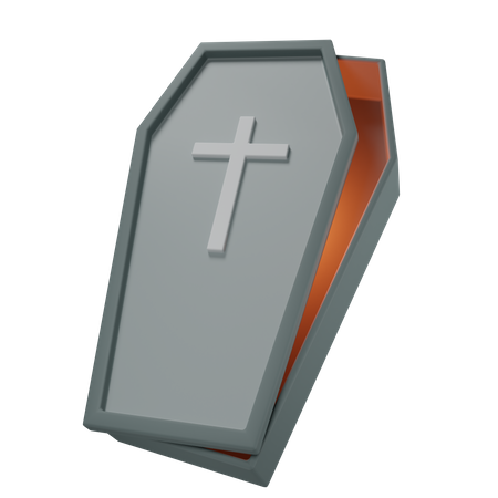 Coffin Box Halloween  3D Icon