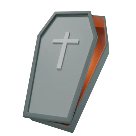 Coffin Box Halloween  3D Icon