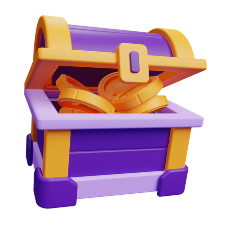 Coffre  3D Icon