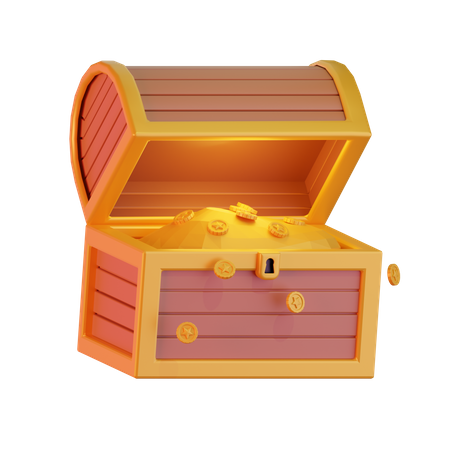 Coffre  3D Icon