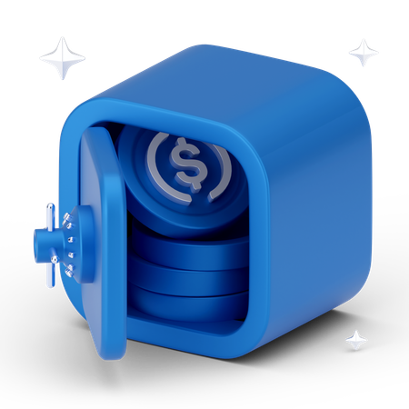 Coffre de banque  3D Icon
