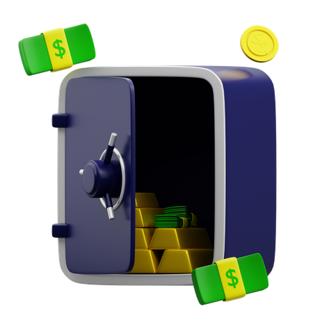 Coffre de banque  3D Icon