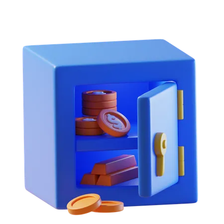 Coffre  3D Icon