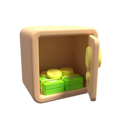 Coffre  3D Icon