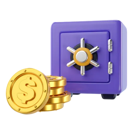 Coffre de banque  3D Icon