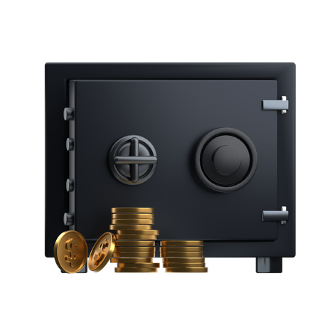 Coffre-fort bancaire  3D Icon