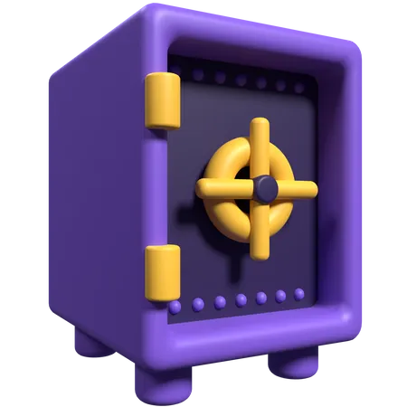 Coffre-fort bancaire  3D Icon