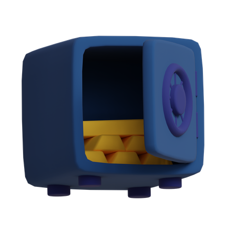 Coffre-fort ouvert  3D Icon