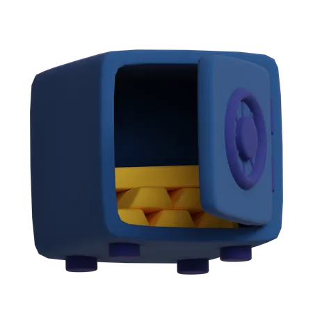 Coffre-fort ouvert  3D Icon