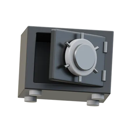 Coffre-fort vide  3D Icon