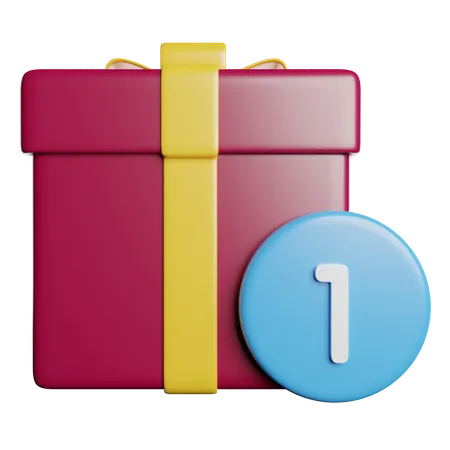 Boite cadeau  3D Icon