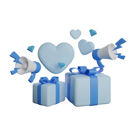 Boite cadeau  3D Illustration