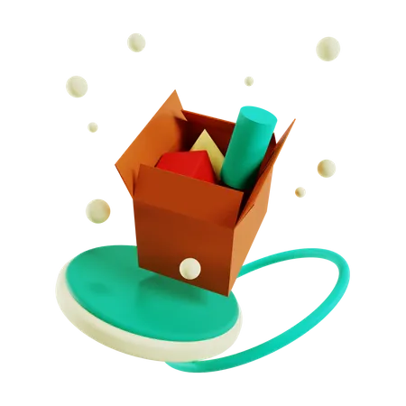 Boite cadeau  3D Illustration