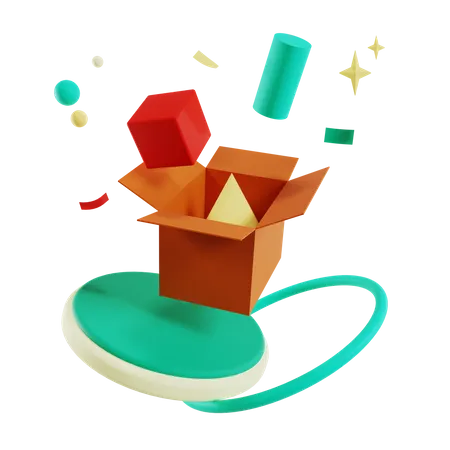 Boite cadeau  3D Illustration