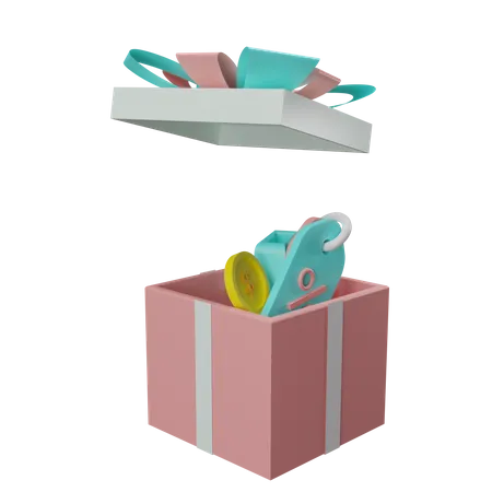 Boite cadeau  3D Illustration