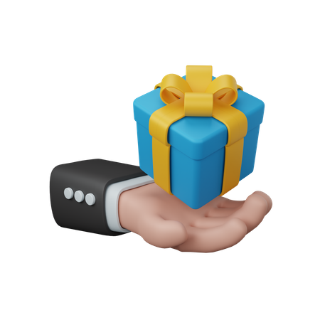 Coffret cadeau à main  3D Icon