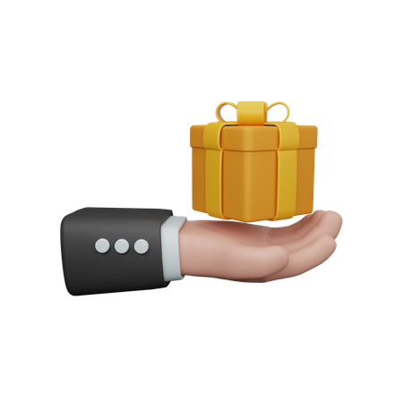 Coffret cadeau à main  3D Icon