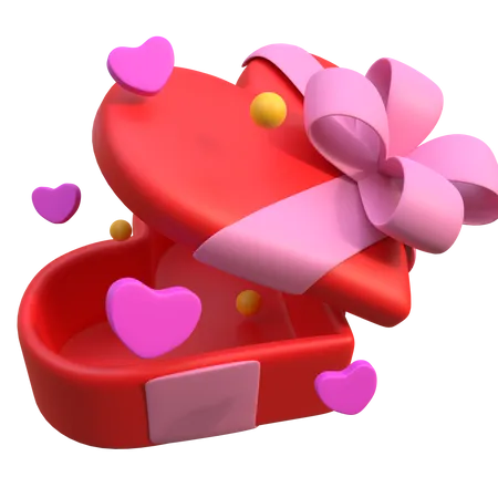 Coffret cadeau d'amour  3D Icon