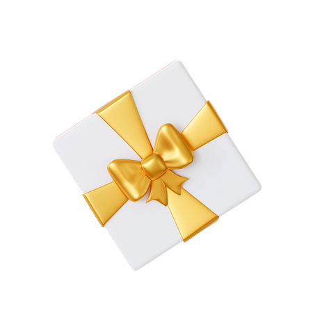 Coffret cadeau avec vue de dessus  3D Icon