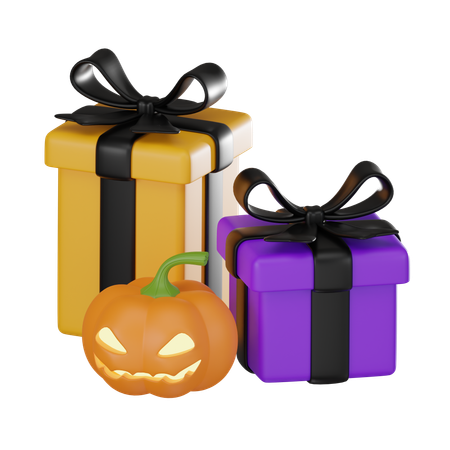 Coffret cadeau d'Halloween  3D Icon