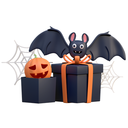 Coffret cadeau d'Halloween  3D Icon