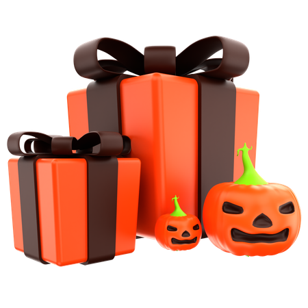 Coffret cadeau d'Halloween  3D Icon