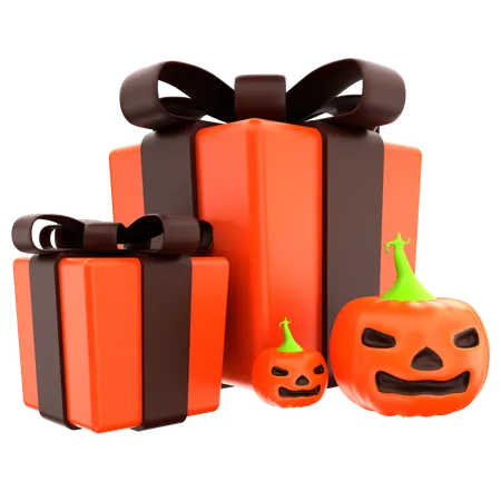 Coffret cadeau d'Halloween  3D Icon