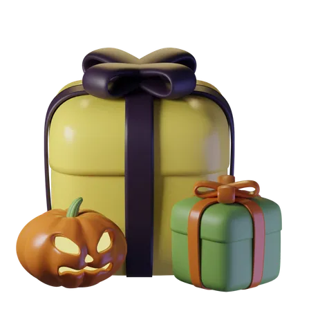 Coffret cadeau d'Halloween  3D Icon