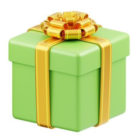 Coffret Cadeau Noël Vert  3D Icon